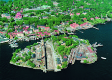 Flygfoto över Beckholmen