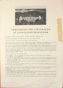 Utbildning av lärare till skolor för barn med psykiska funktionsnedsättningar