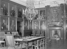 Interiör från ett sammanträdesrum i Riddarhuset