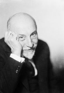 Porträtt av Luigi Pirandello, italiensk författare