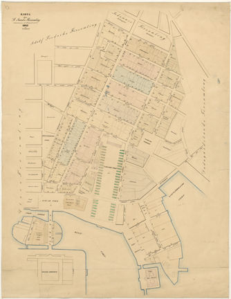 1847 års karta över Jacob församling