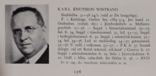 Karl Wistrand. Ledamot av stadsfullmäktige 1931-1938