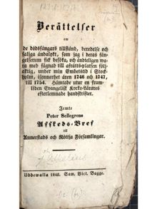Thore Odhelius - "Berättelser om de dödsfångars tillstånd..." 