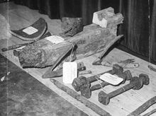 Konstruktionsdelar från Polhems-slussen 1748