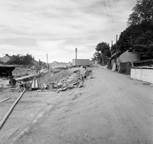 Lundagatan mot väster. T.h. Lundagatan 6. Nuv. Gamla Lundagatan, kv. Haren