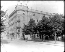Hörnet av Arsenalsgatan och Kungsträdgårdsgatan