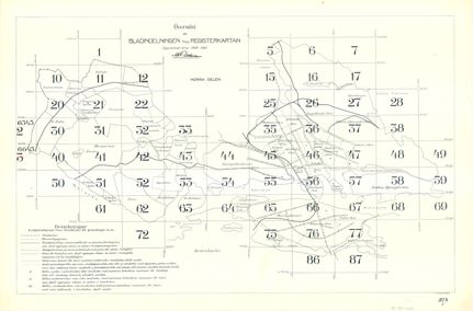 Registerkartan 1918-1921, bladindelning och förklaring