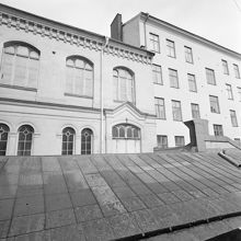 Brännkyrkagatan 31 - Blecktornsgränd 13 B. Ebeneserkyrkan, del av fasaden. Nuvarande Söderhöjdskyrkan