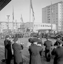 Invigning av tunnelbana, Bagarmossen 
