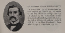 Friherre Johan Liljencrantz. Ledamot av stadsfullmäktige 1865-1870