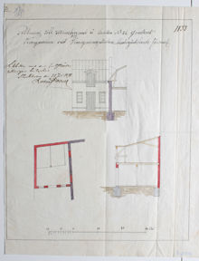 Underlag för bygglov år 1887, fastigheten Kronkvarnen 27