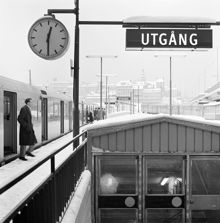Gamla Stans T- banestation. Perrongen mot söder