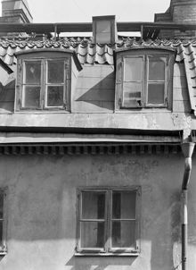 Mäster Samuelsgatan 40. Detalj av lilla gårdshuset