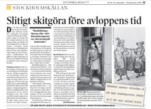 Slitigt skitgöra före avloppens tid