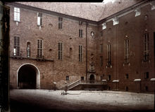 Stadshuset, innergården under byggnad