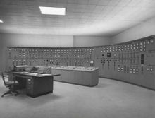 Kontrollrum i Kronobergsstationen, 1958