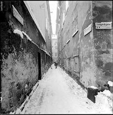 Trädgårdstvärgränd från Trädgårdsgatan