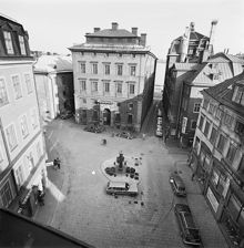 Utsikt över Järntorget mot Gamla Riksbanken