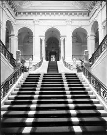Riksdagshusets stora trapphall.