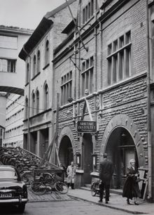 Stockholms Arbetareinstituts entré 1955