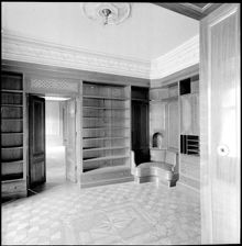 Brahegatan 47-49. Wallenbergs villa. Biblioteket