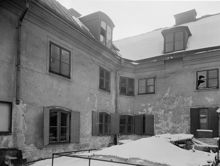 Gårdsinteriör, Mariagatan 14. Mariagatan igenlades 1955, en del av gatan är nu Peter Myndes Backe