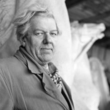 Skulptören Per Palm, inför utställningen Söder i konsten