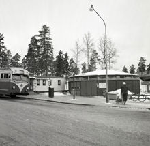 Provisorisk tunnelbanestation i Farsta