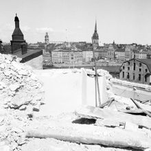 Hornsgatan 20-24 under rivning 1950