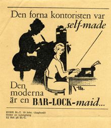 Bar-Lock-Institutet, underlag till annons