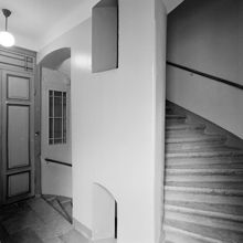 Grev Turegatan 4, interiör i trapphuset