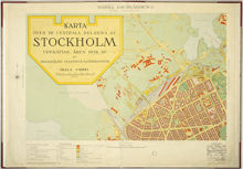 1938-1940 års karta över Stockholm, 6 blad