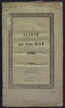 Sånger på 1:sta maj 1833