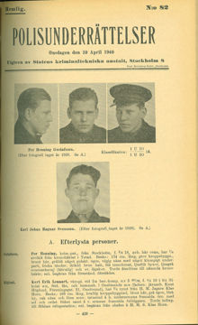 Polisunderrättelser