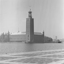 Riddarfjärden och Stadshuset från Riddarholmen