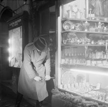 Arrangerat inbrott i antikvitetsaffär. Larmsignal