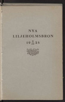 Nya Liljeholmsbron 9/10 1928 / Stockholms hamnstyrelse