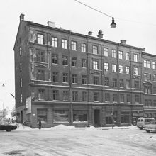 Exteriör av huset Fleminggatan 12. Gatufasad. Nuvarande kv Klamparen