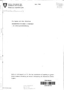 Ungdomsprostitutionen i Stockholm 1980 - en intervjuundersökning