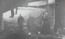 Släckningsarbete på Södermannagatan 11 