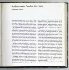 Stadsmuseets fasader åter ljusa / Margareta Cramér