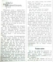 Expositionen. Krönika om Stockholmsutställningens avslutning i Söndags-Nisse – Illustreradt Veckoblad för Skämt, Humor och Satir, nr 42, den 14 oktober 1866
