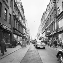 Drottninggatan från Klarabergsgatan mot Gamla Stan