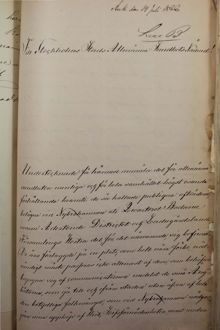 Snuskiga offentliga avträden vid Nybroviken - brev till Stockholms Allmänna Sundhetsnämnd 10 juli 1866