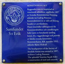 Konstnärshuset, Smålandsgatan 7 (Skravelberget Mindre 15)