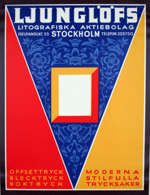 Reklamtryck. Ljunglöfs Litografiska Aktiebolag