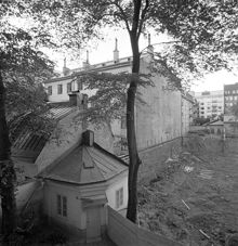 Gårdsinteriör. Karlavägen 49