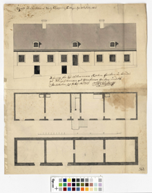 Ritning över hus vid Garvargatan