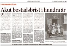 Akut bostadsbrist i hundra år