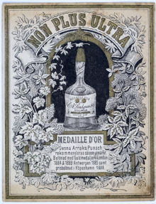 Reklamtryck. C. A. Lindgren, Stockholm. Non plus ultra. Punsch